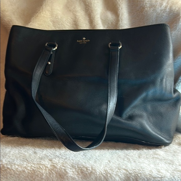 Kate Spade Black Leather Tote Bag - Picture 6 of 16